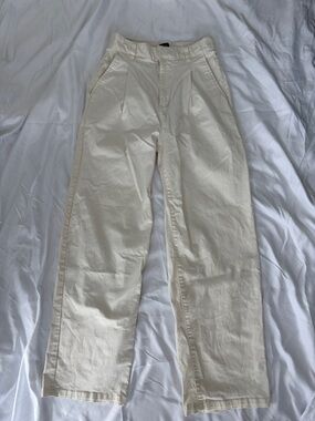 BDG Cream Wide Leg Trouser